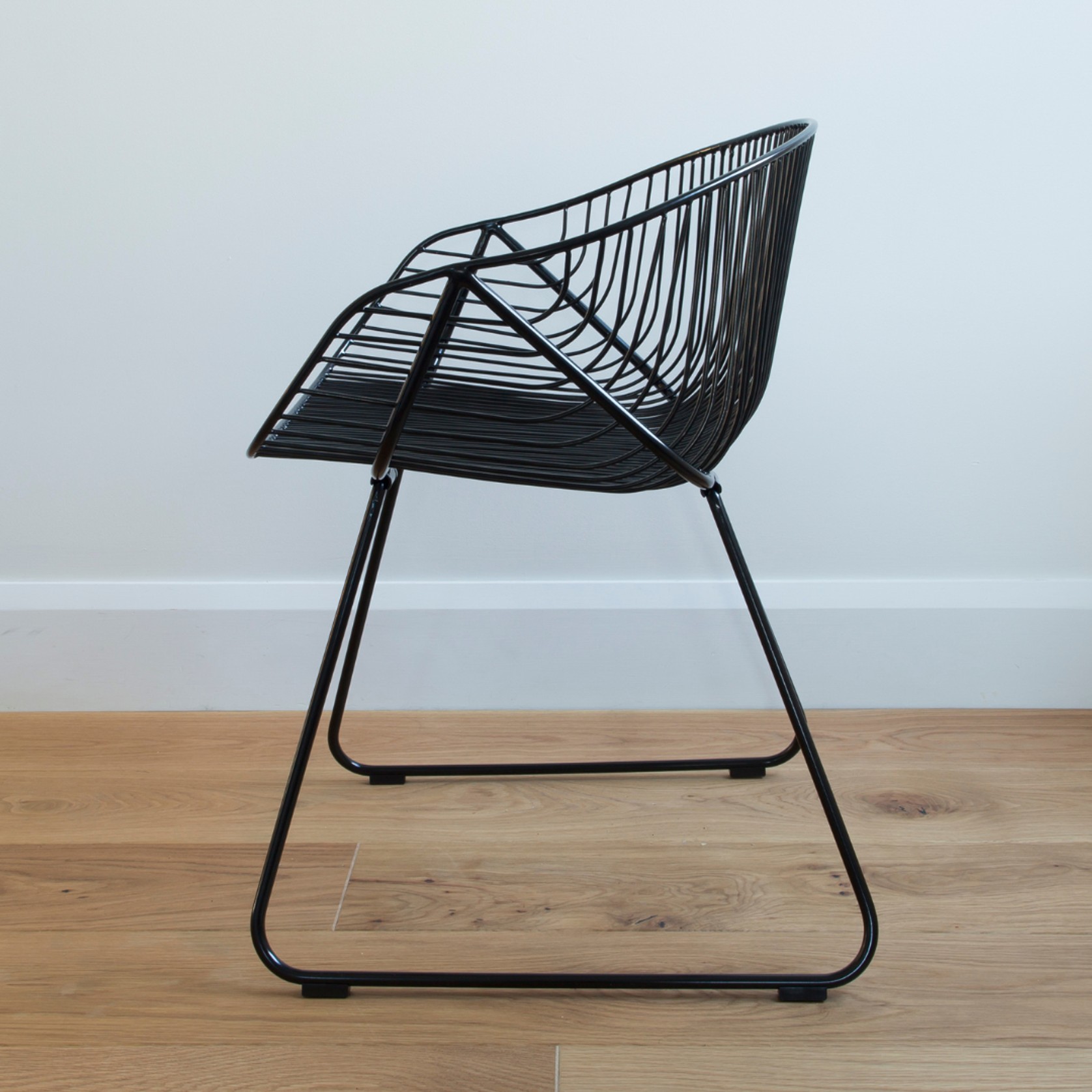 Portobello Chair Stainless Steel - Black gallery detail image
