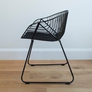 Portobello Chair Stainless Steel - Black gallery detail image