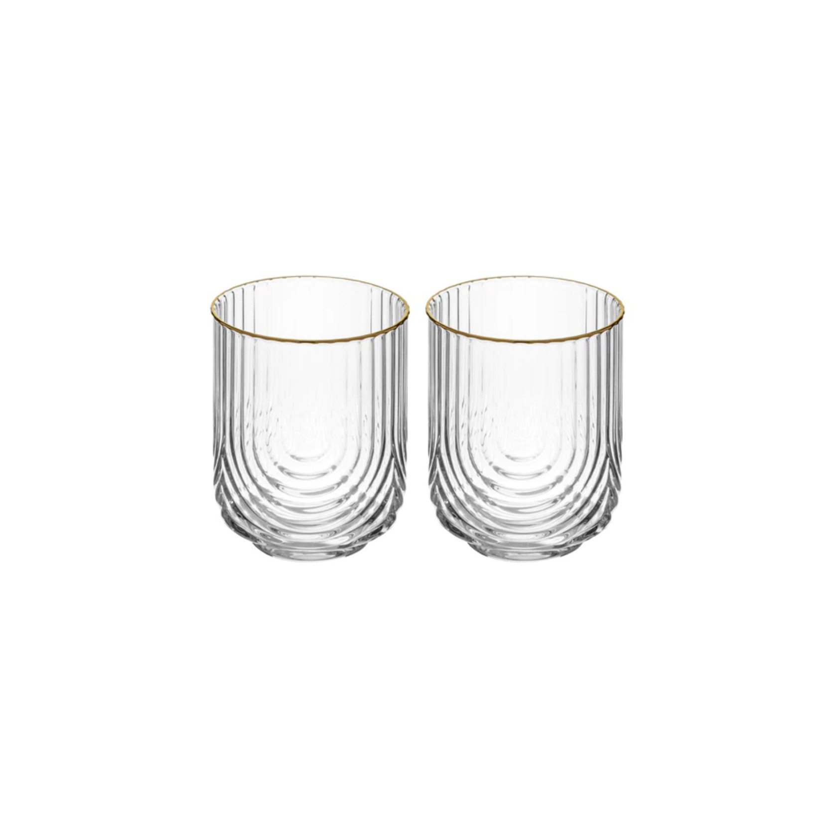 Florence Clear Lowball Glass- Set of 2 gallery detail image