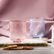 Florence Pink Lowball Glass- Set of 2 gallery detail image