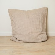 100% Cotton Waffle Euro Pillowcase- Natural gallery detail image