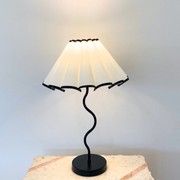 Harper Wavy Lamp- Black gallery detail image