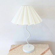 Harper Wavy Lamp- White gallery detail image