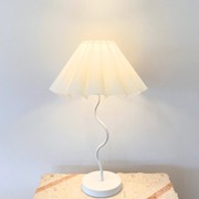 Harper Wavy Lamp- White gallery detail image