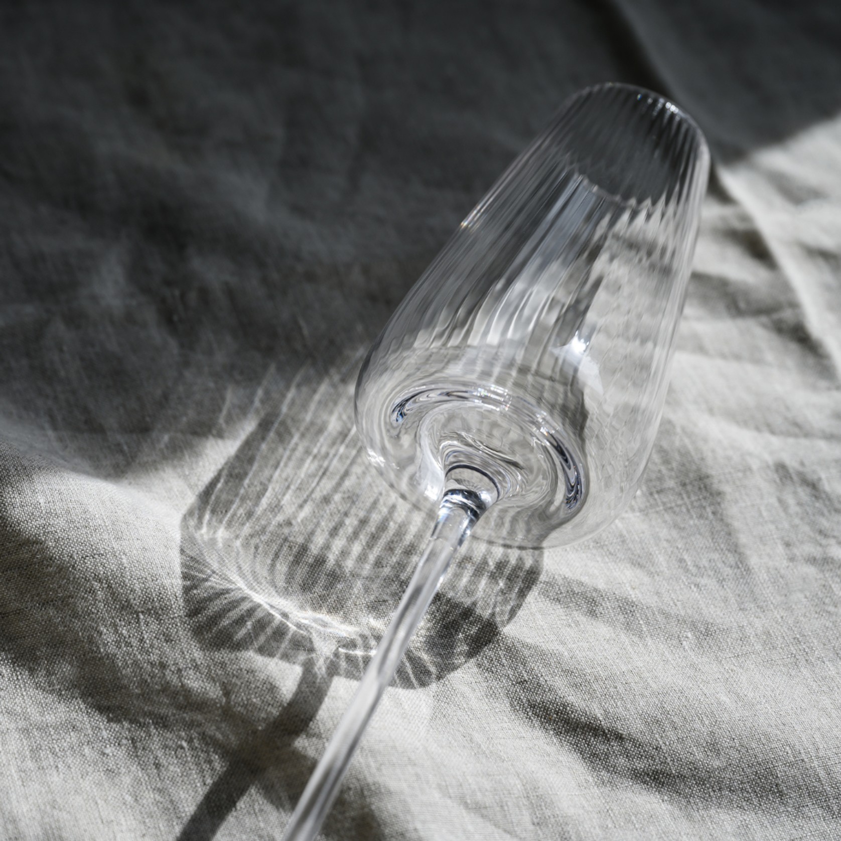 Melted Crystal Champagne Flute- Set of 4 gallery detail image