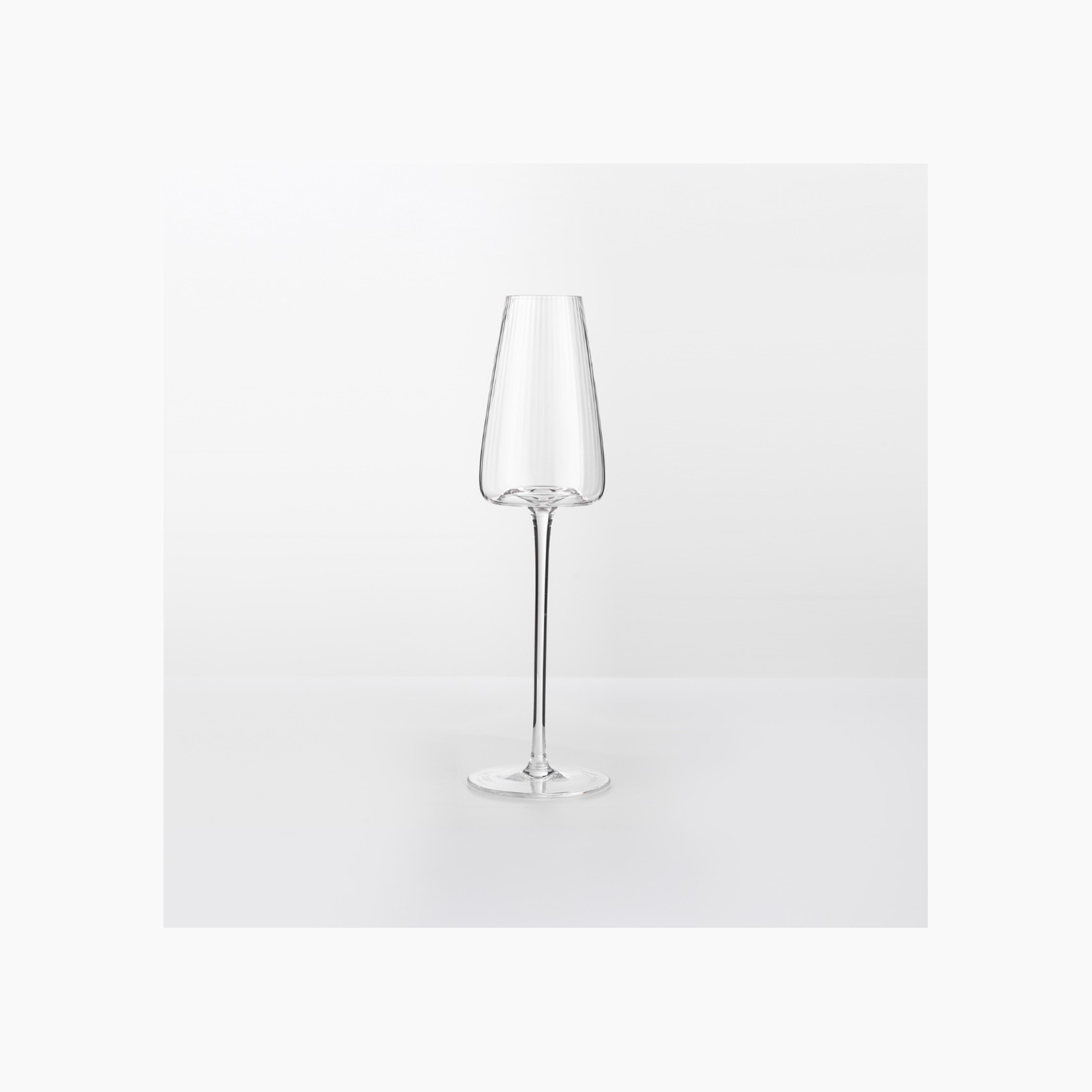 Melted Crystal Champagne Flute- Set of 4 gallery detail image