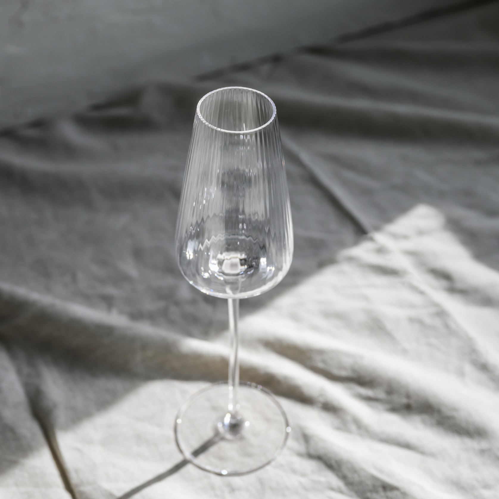 Melted Crystal Champagne Flute- Set of 4 gallery detail image