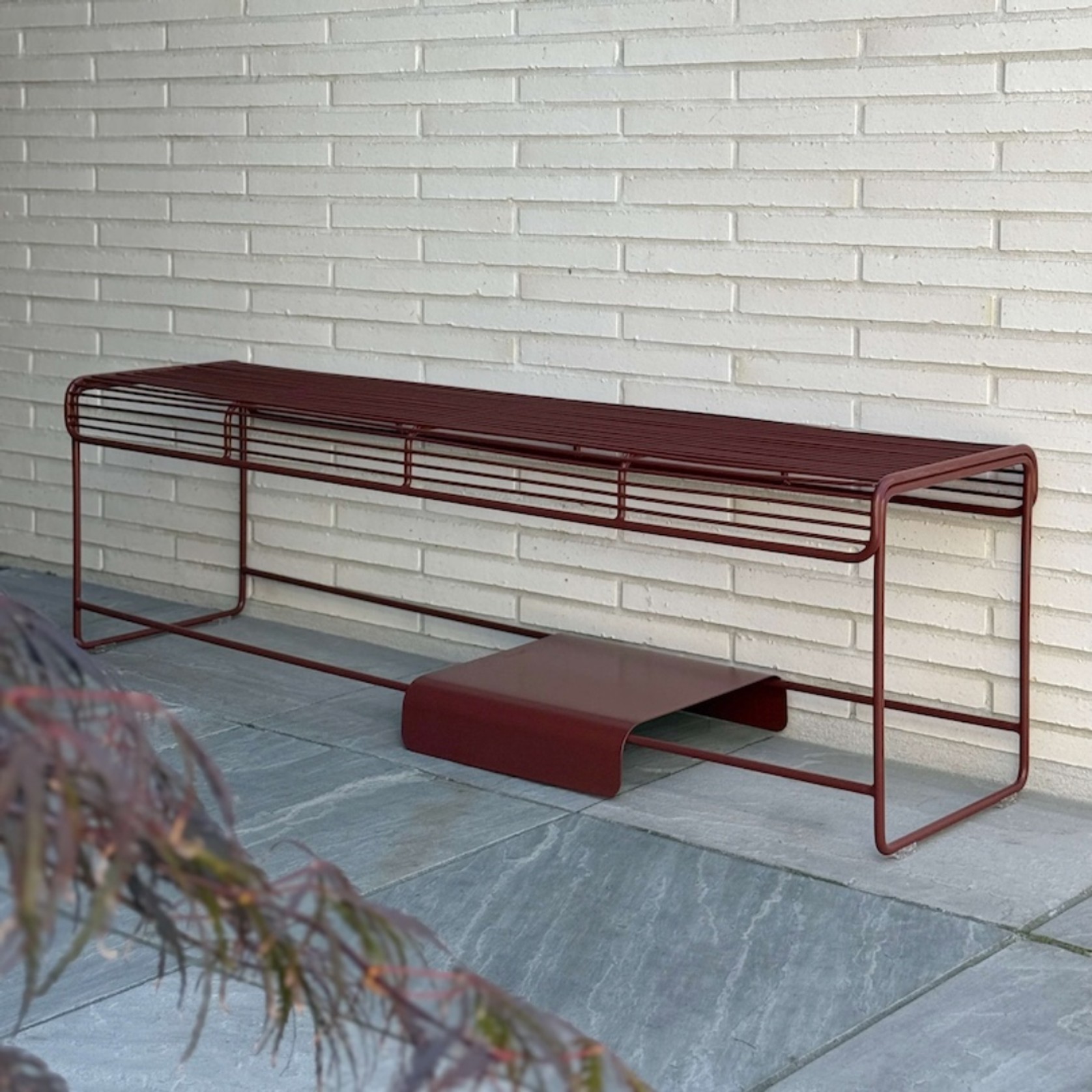 Benmore Bench Seat - Chocolate Red gallery detail image