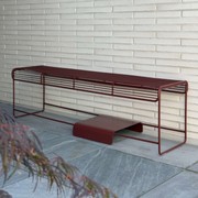 Benmore Bench Seat - Chocolate Red gallery detail image