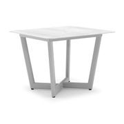 Verona Square Outdoor Dining Table - Light Grey gallery detail image