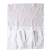 100% French Flax Linen Bedside Organiser- White gallery detail image