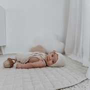 100% French Flax Linen Playmat- Natural gallery detail image