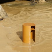 Waipuna Table – Stainless Steel - Toffee gallery detail image