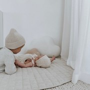 100% French Flax Linen Playmat- Natural gallery detail image