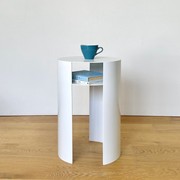 Waipuna Table – Stainless Steel - White gallery detail image