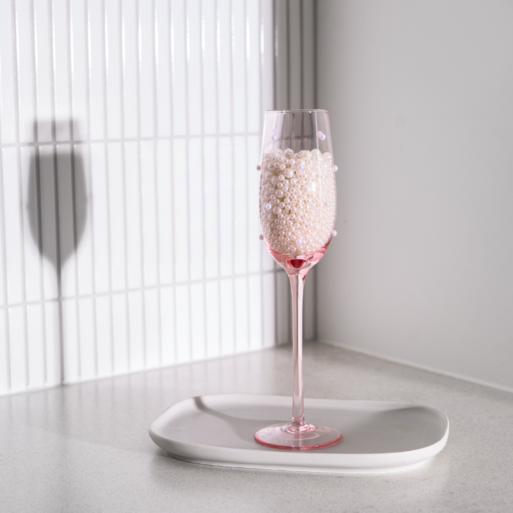 The Perfect Pearl Champagne Flute - Set of 4 Blush gallery detail image