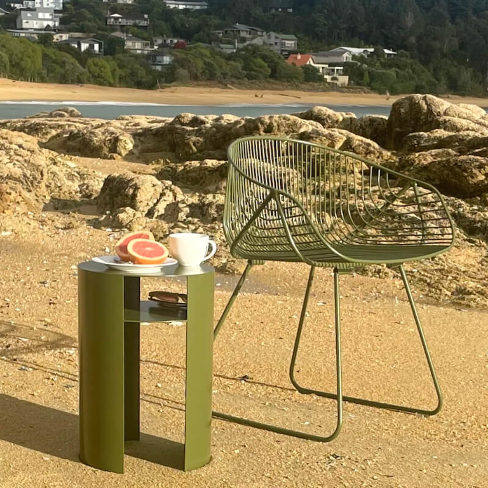 Waipuna Table – Stainless Steel - Fern gallery detail image