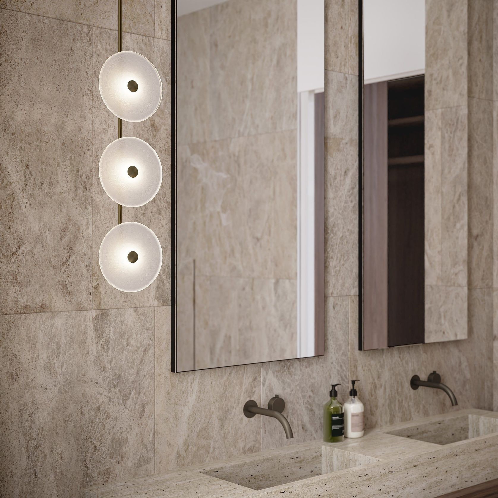 Coral Trio Pendant Light (Centered) gallery detail image