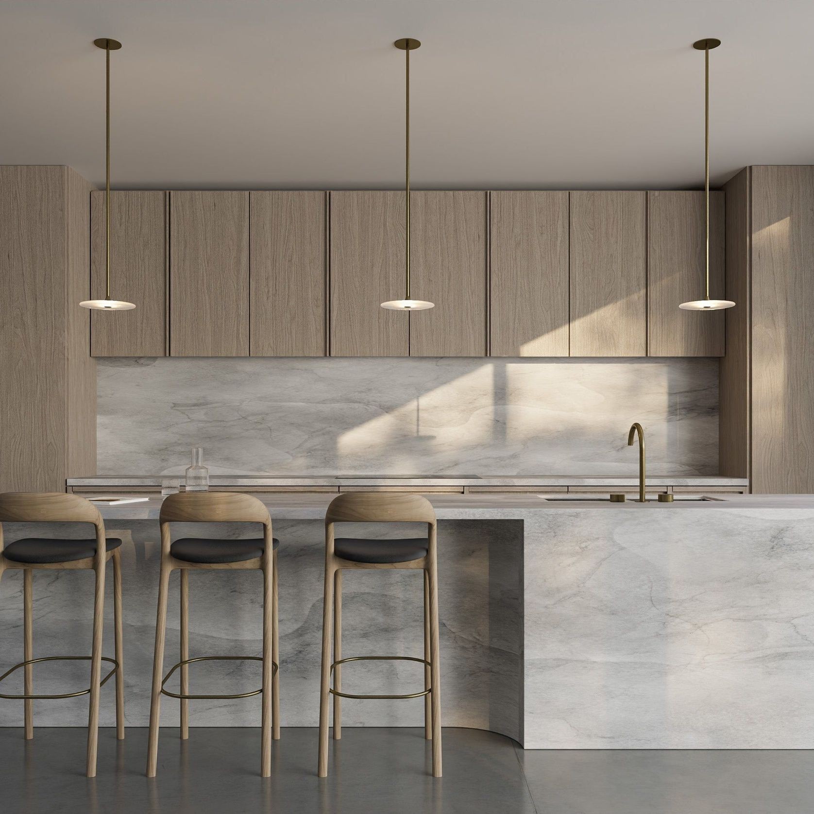 Coral Single Pendant - Frosted Glass gallery detail image