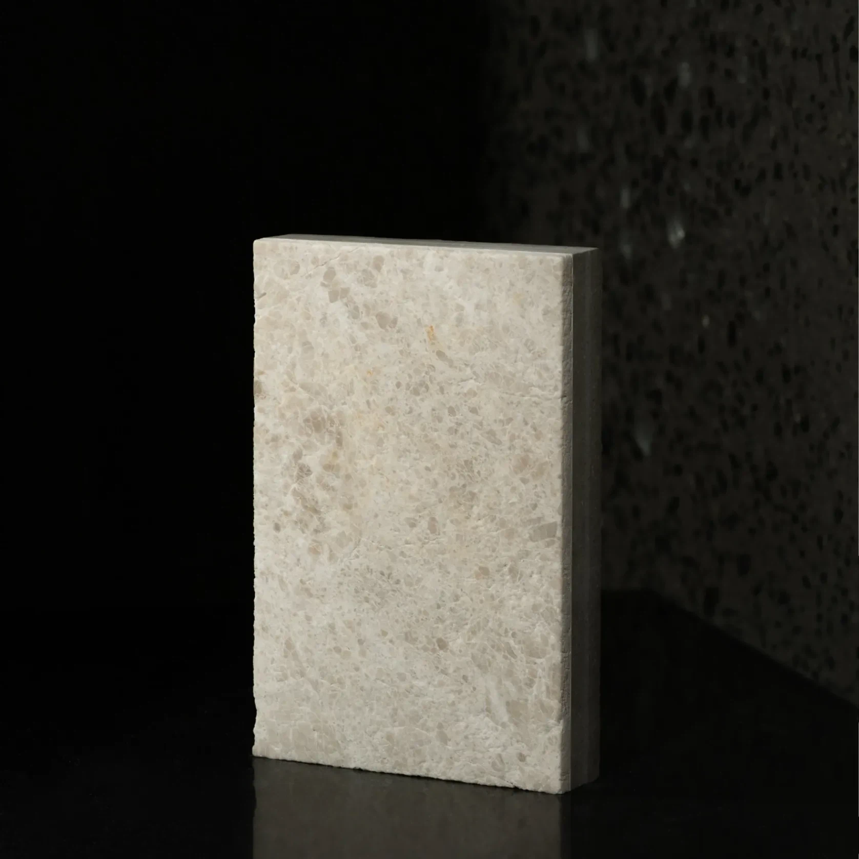 Vanillish Dark Leathered Marble Porcelia gallery detail image