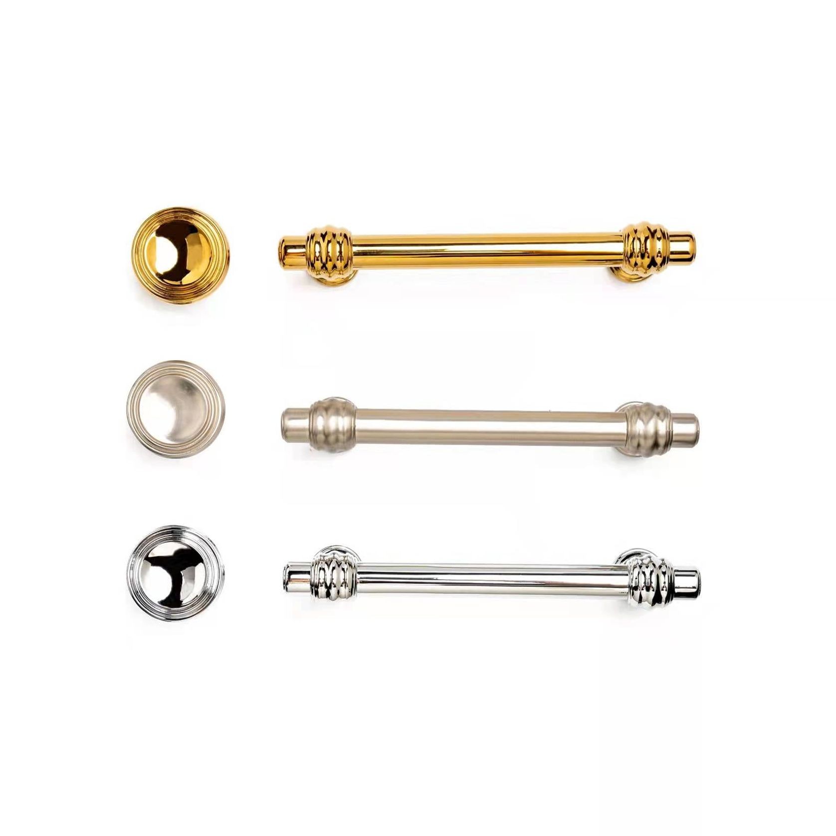 KT&CO Hampton style kitchen handles hamilton Murray Beach chrome/nickel/ brass /black gallery detail image