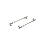 KT&CO Hampton style kitchen handles Toorak brushed nick gallery detail image
