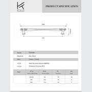 KT&CO Hampton style kitchen handles Toorak brushed nick gallery detail image