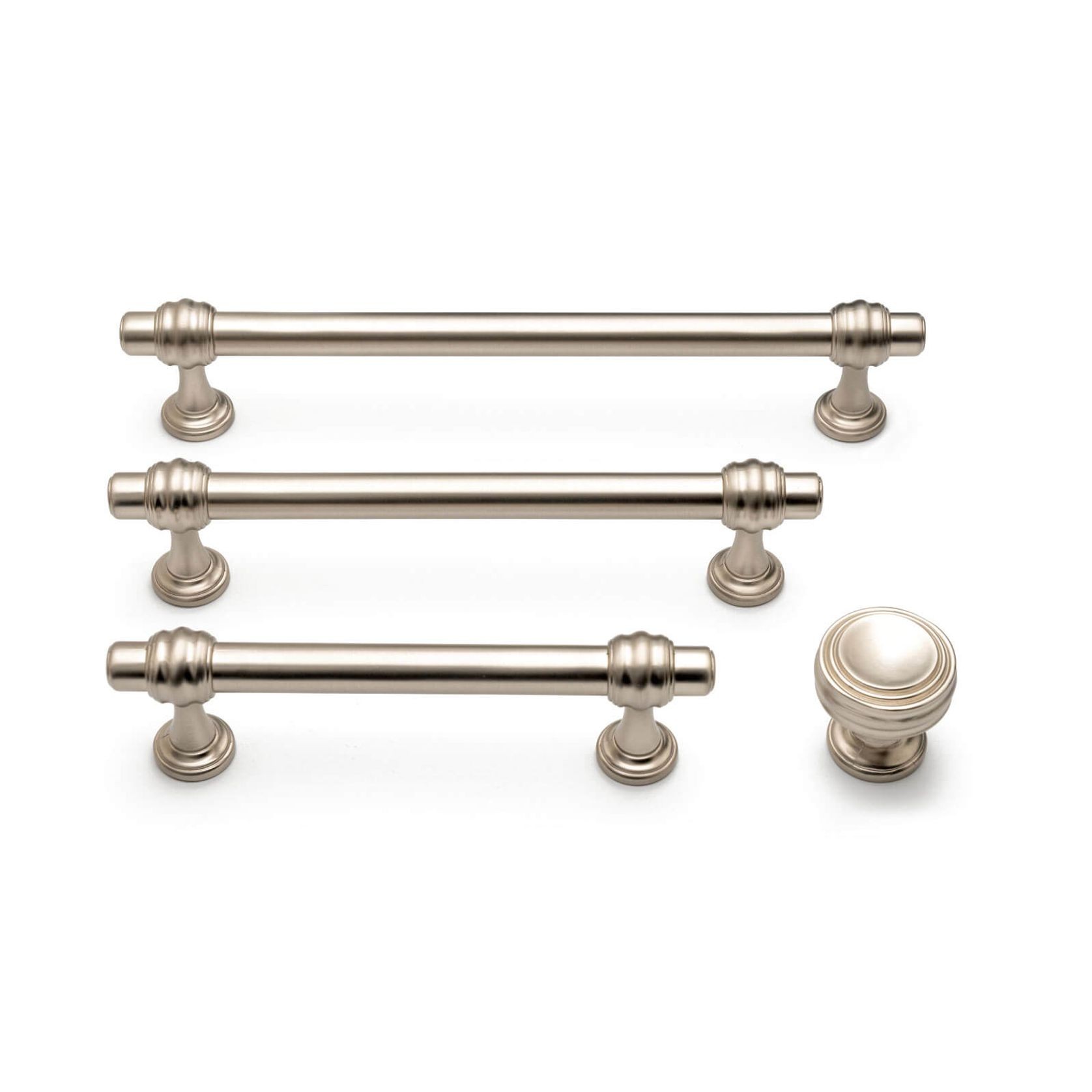 KT&CO Hampton style kitchen handles hamilton Murray Beach chrome/nickel/ brass /black gallery detail image