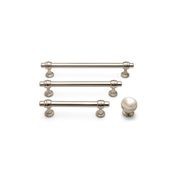 KT&CO Hampton style kitchen handles hamilton Murray Beach chrome/nickel/ brass /black gallery detail image