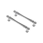 KT&CO Hampton style kitchen handles Toorak brushed nickel / chrome gallery detail image