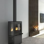 Visionline Pera Freestanding 3 x Sided Wood Fireplace gallery detail image