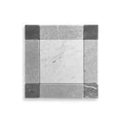 Gingham Tumbed Carrara, Cinder Grey and Nero gallery detail image
