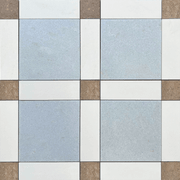 Gingham Sky Blue, Rosewood and Thassos Honed gallery detail image