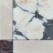 Gingham Calacatta Viola, Botticino and Rosso Levante Tumbled gallery detail image