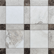 Gingham Babylon, Tundra Grey and Emperador Honed gallery detail image