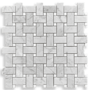 Basketweave, Carrara & Thassos Honed gallery detail image