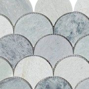 Ming Green Honed Fan Mosaic gallery detail image