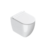 Sfera Compact Rimless Floor Mount Toilet Gloss White With Slim Seat (excl Cistern) gallery detail image