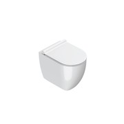 Sfera Compact Rimless Floor Mount Toilet Gloss White With Slim Seat (excl Cistern) gallery detail image