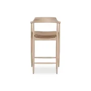 Profile Bar Stool 65cm - Oak / Tan Leather gallery detail image