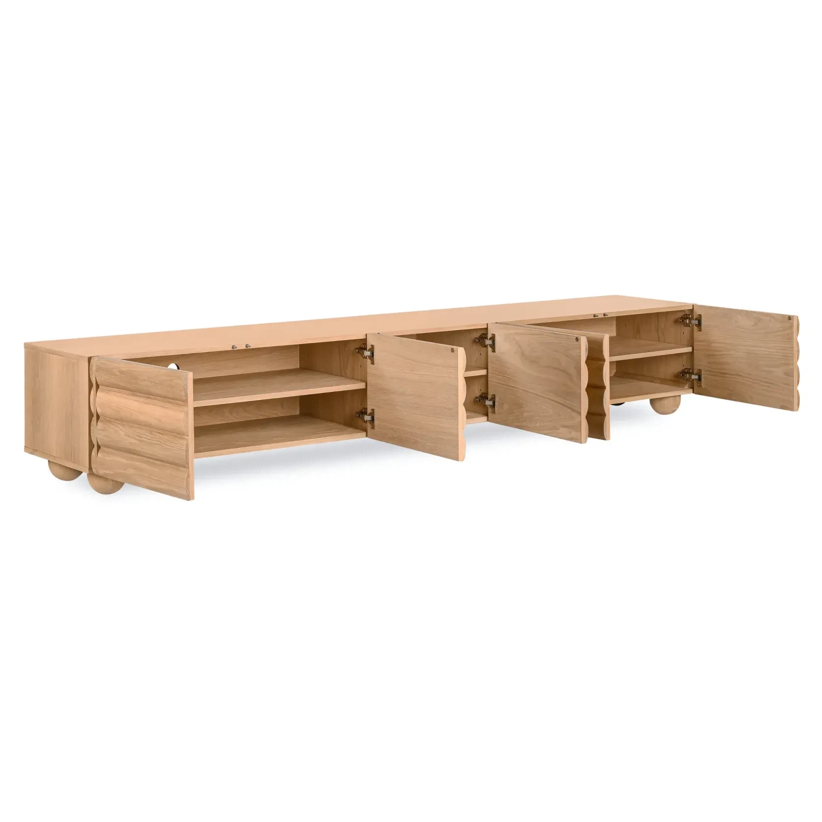 Flow Entertainment Unit 260cm - Oak gallery detail image
