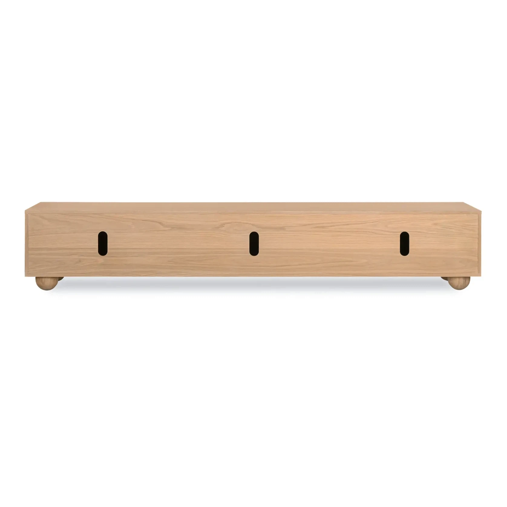 Flow Entertainment Unit 260cm - Oak gallery detail image