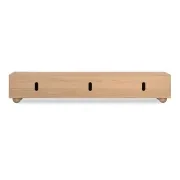 Flow Entertainment Unit 260cm - Oak gallery detail image