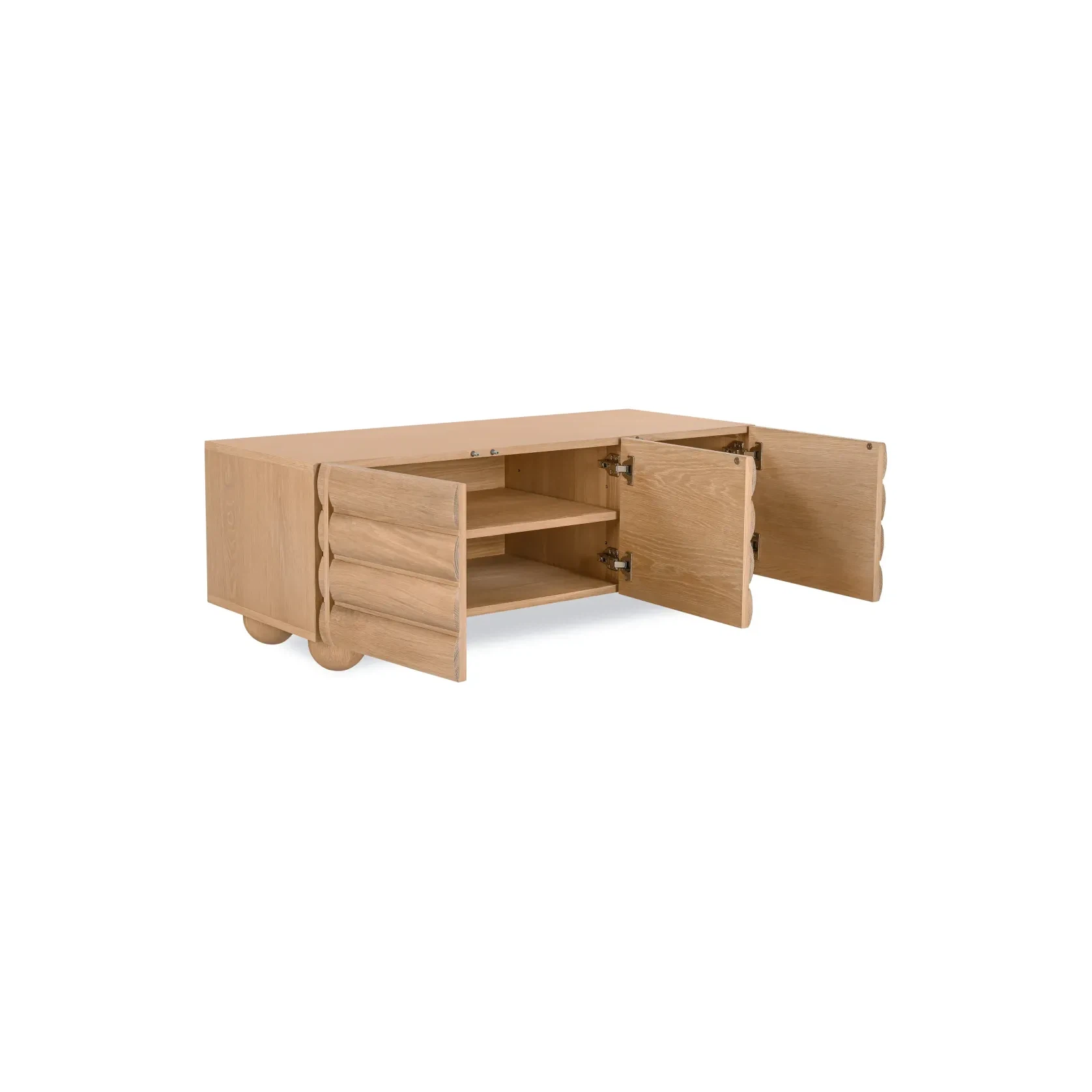 Flow Entertainment Unit 120cm - Oak gallery detail image