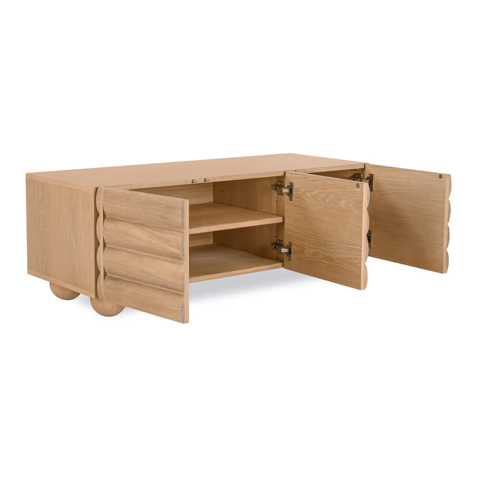 Flow Entertainment Unit 120cm - Oak gallery detail image