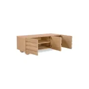 Flow Entertainment Unit 120cm - Oak gallery detail image