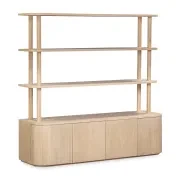 Breeze Shelving Unit Large - Oak gallery detail image
