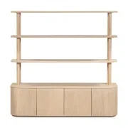 Breeze Shelving Unit Large - Oak gallery detail image