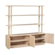 Breeze Shelving Unit Large - Oak gallery detail image