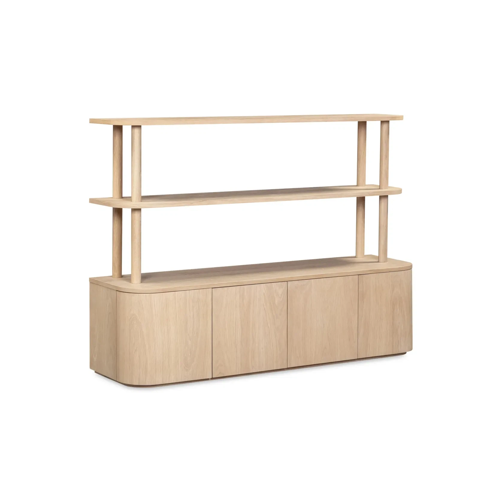 Breeze Shelving Unit Medium - Oak gallery detail image